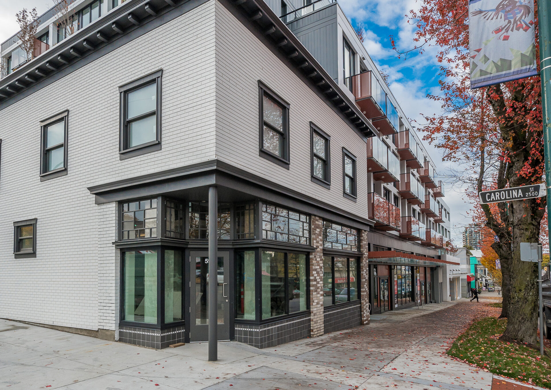 Faber Block corner view on Carolina St