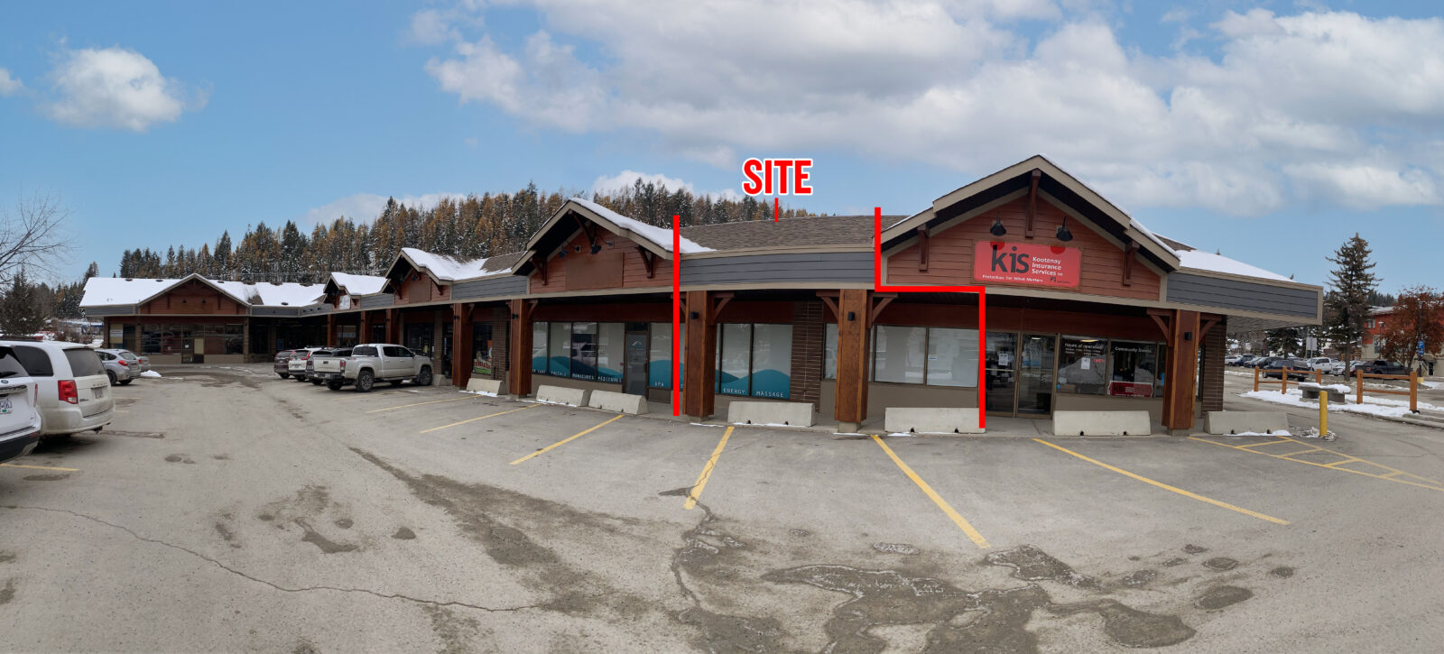 Kimberlye Square. Retail space for lease in Kimberly, BC