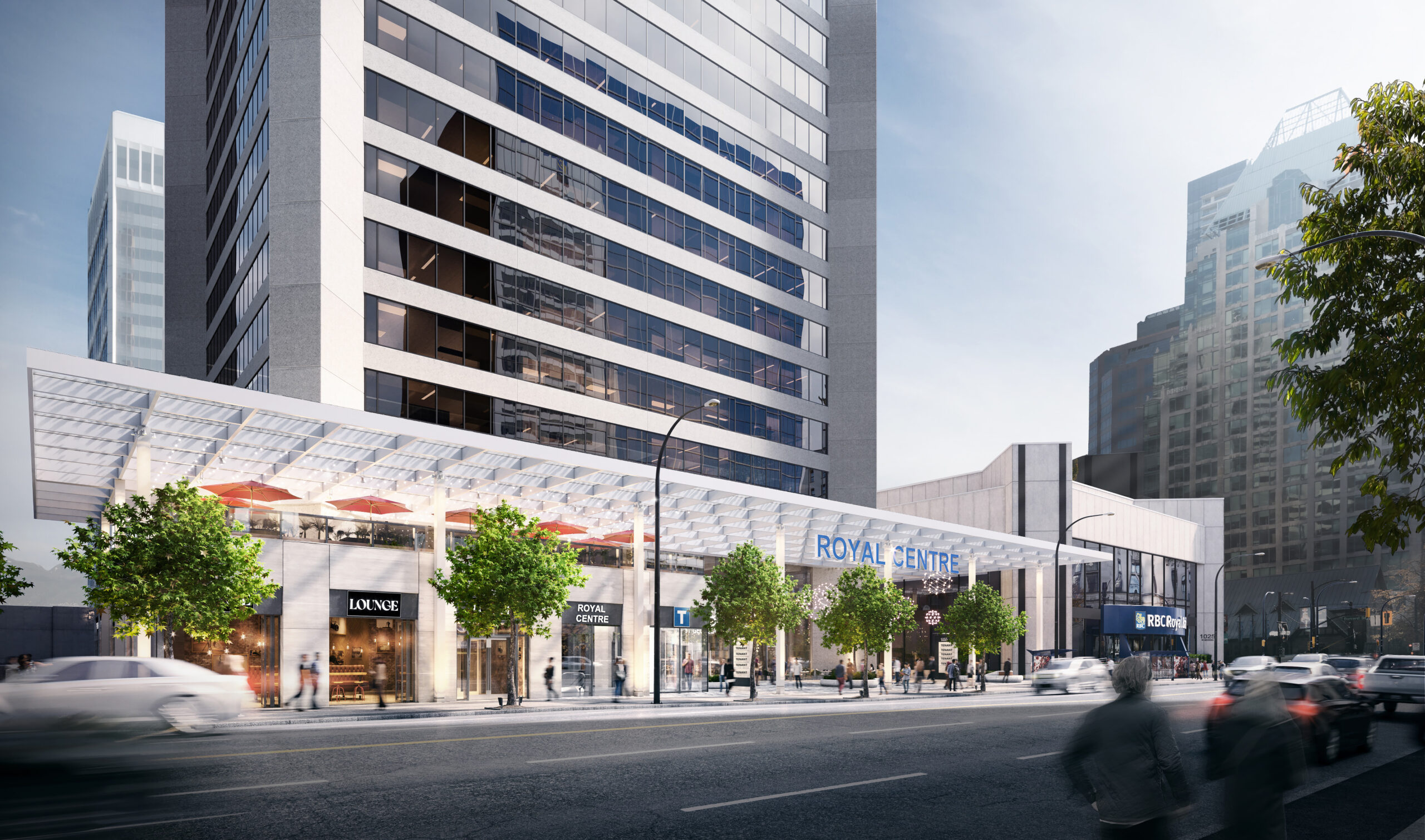 Restaurant and specialty cafe for lease at Royal Centre, Burrard St, Vancouver, BC