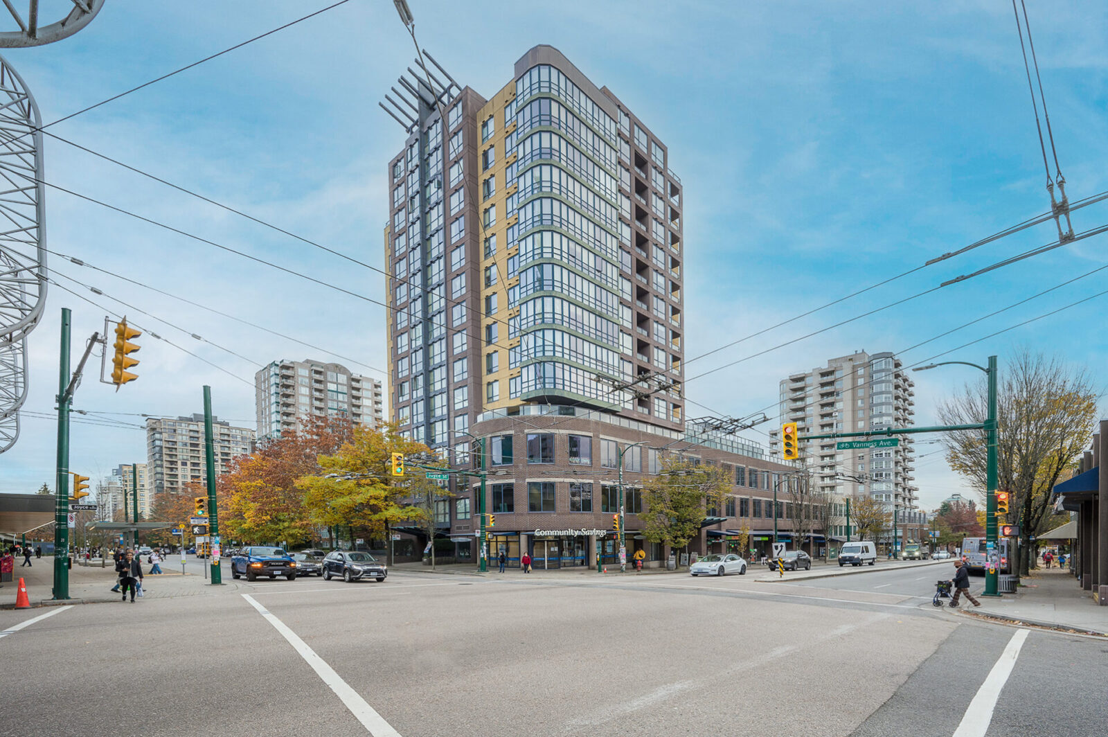 High exposure retail corner unit at 5108 Joyce Street, Vancouver BC