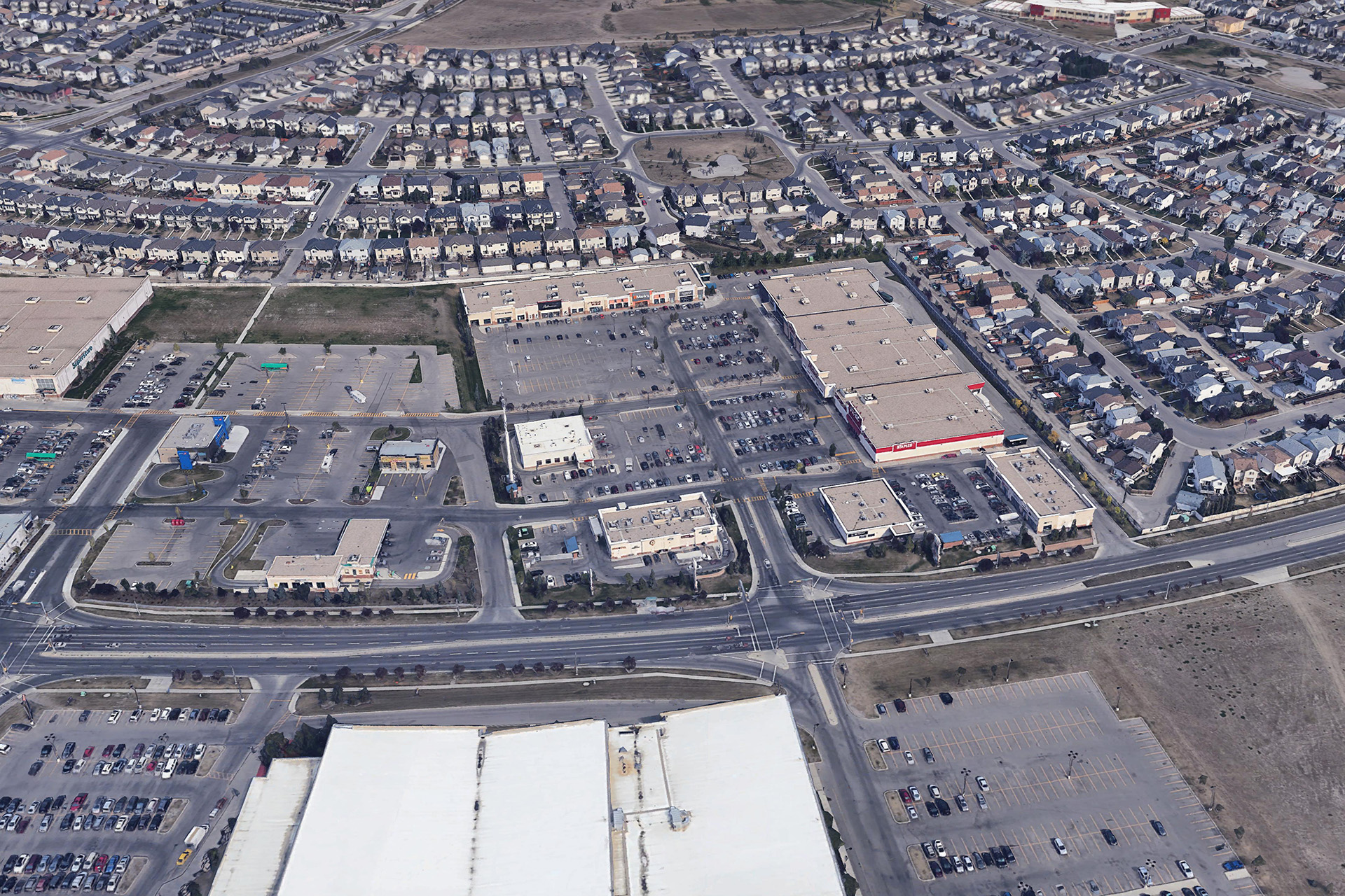 Power centre in North Calgary, AB