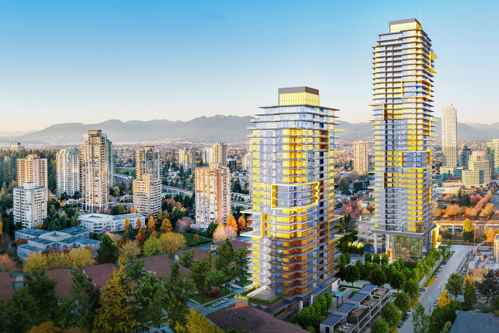 commercial podium at Burnaby Metrotown