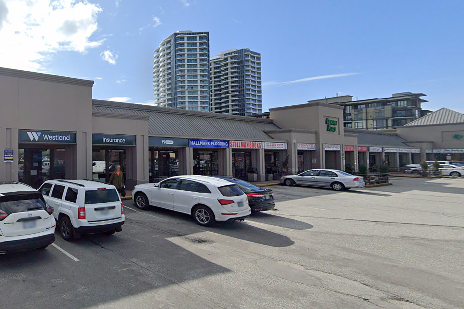 Traditional retail plaza in White Rock