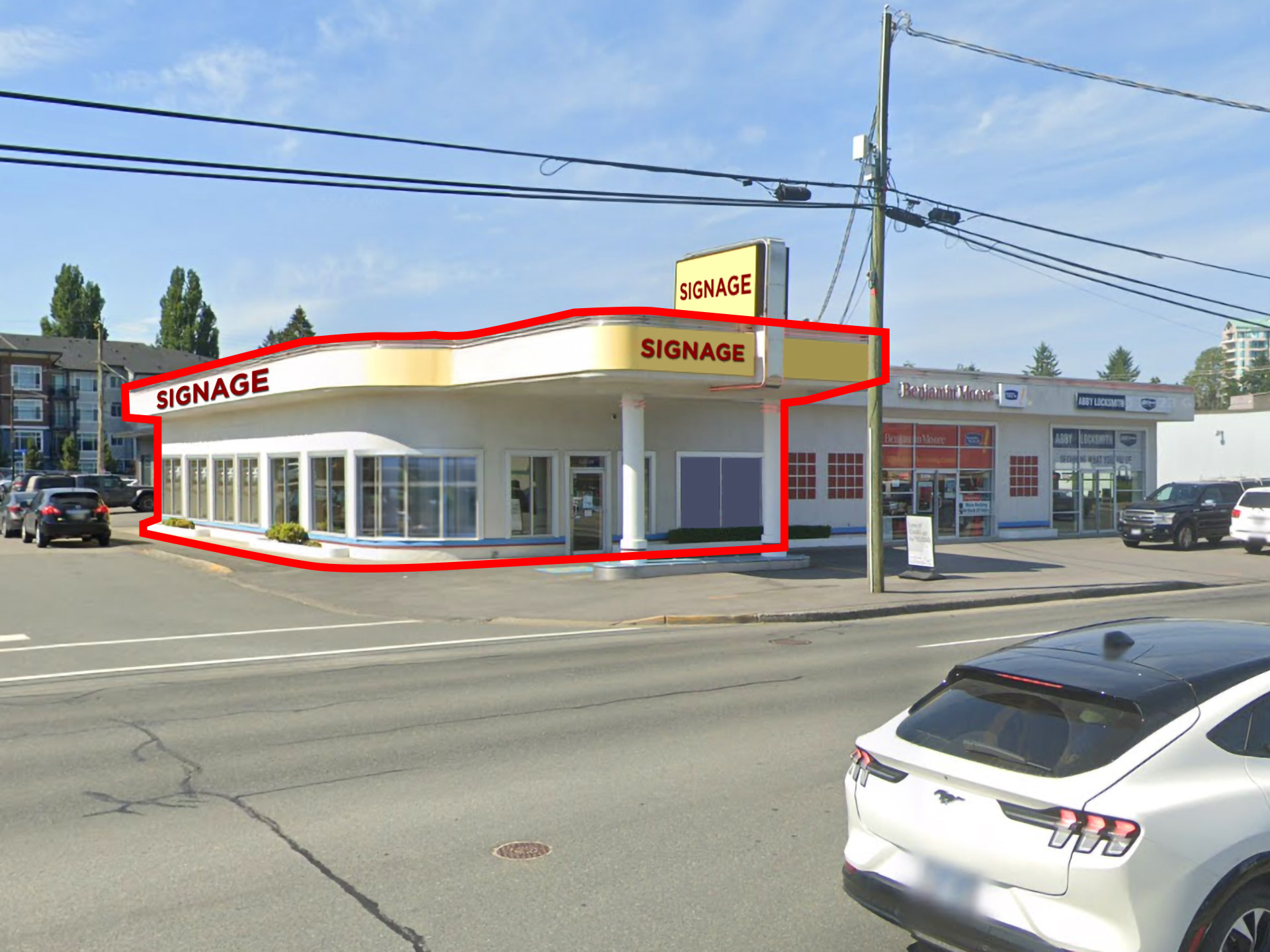 Prominent retail space in Abbostford, BC