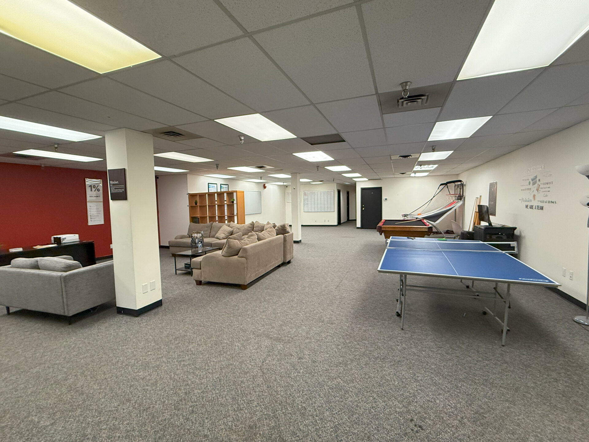 102-93 6th St - interior, open workspace