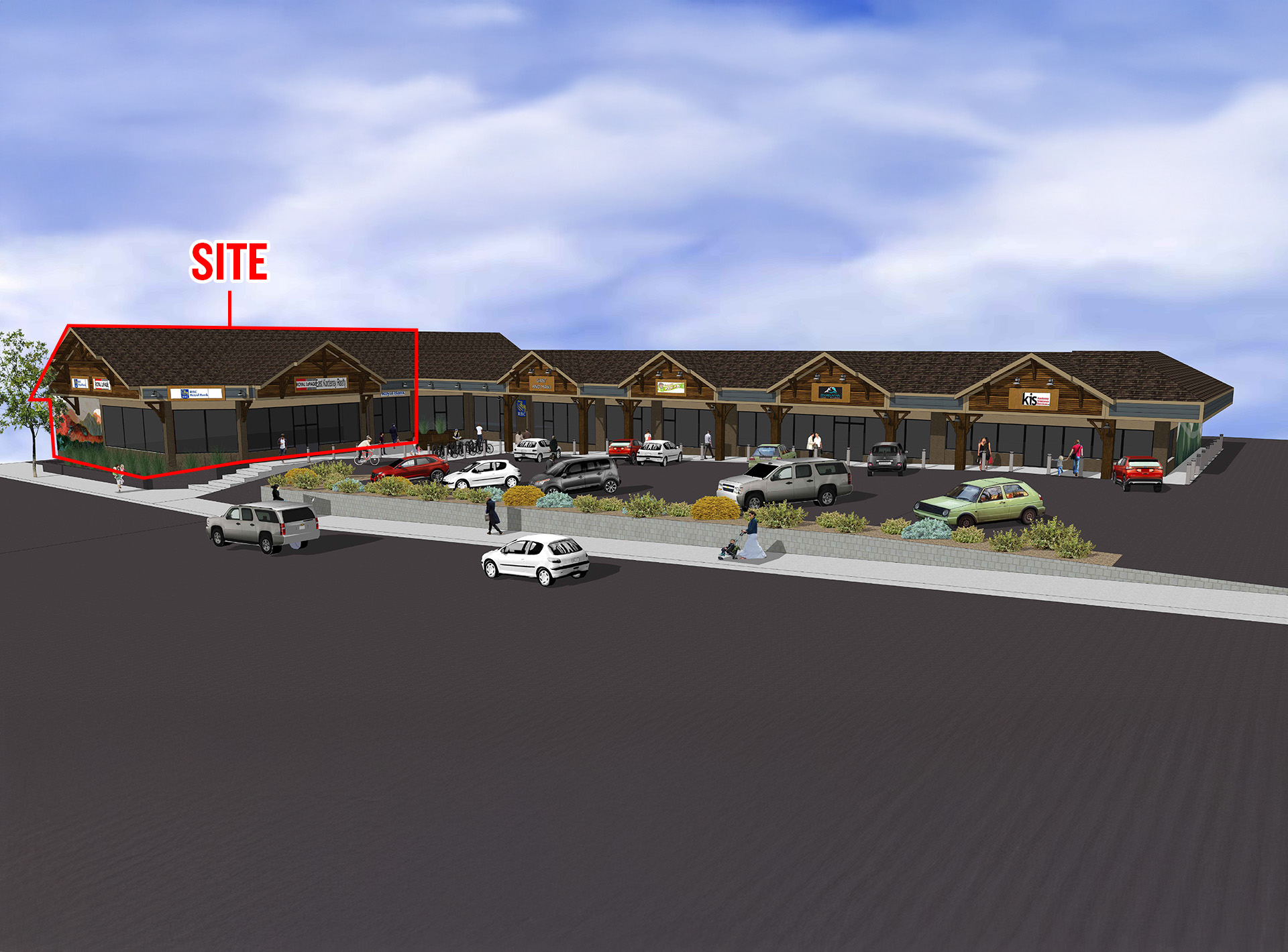 Kimberlye Square. Retail space for lease in Kimberly, BC