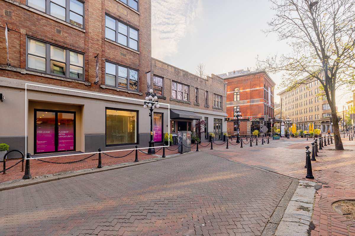 Retail space for lease in Gastown