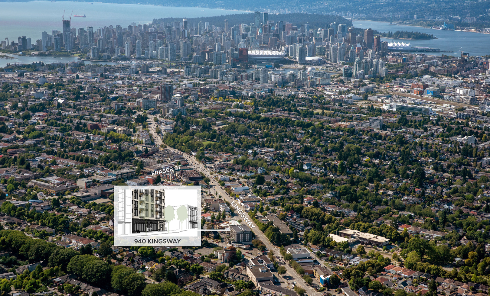 940 Kingsway - Aerial View