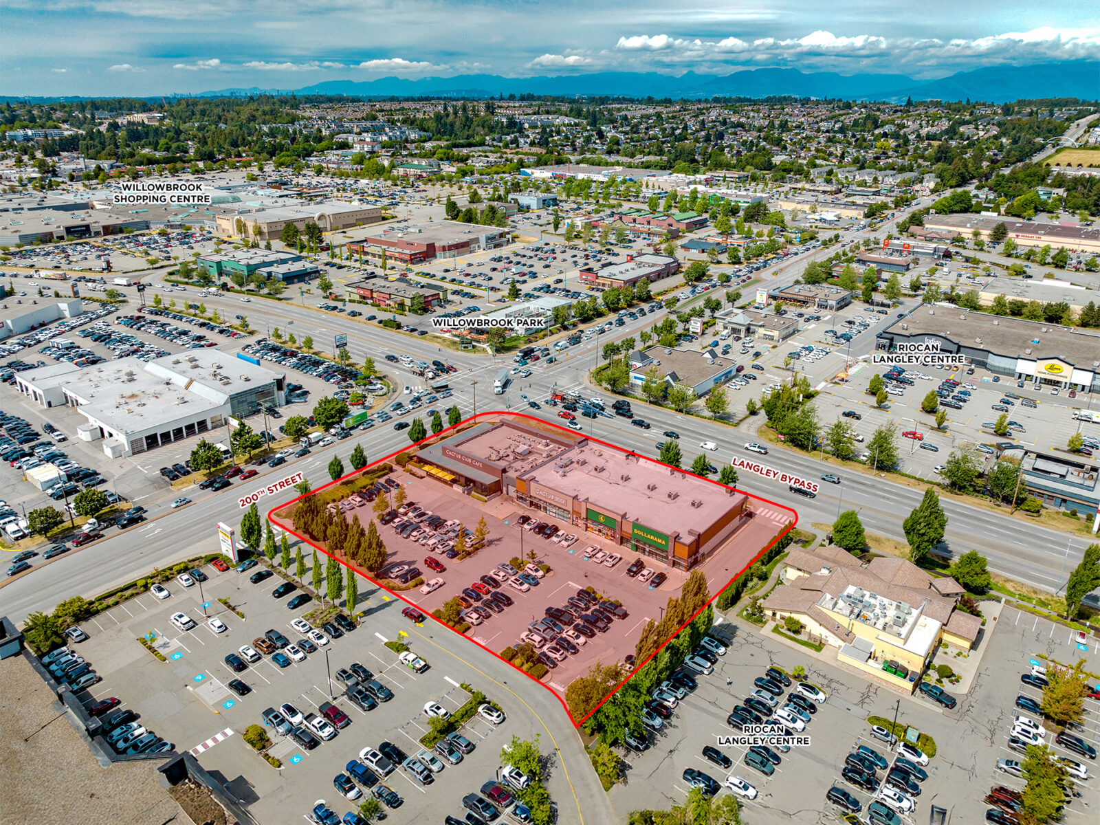 Retail plaza for sale in Langley