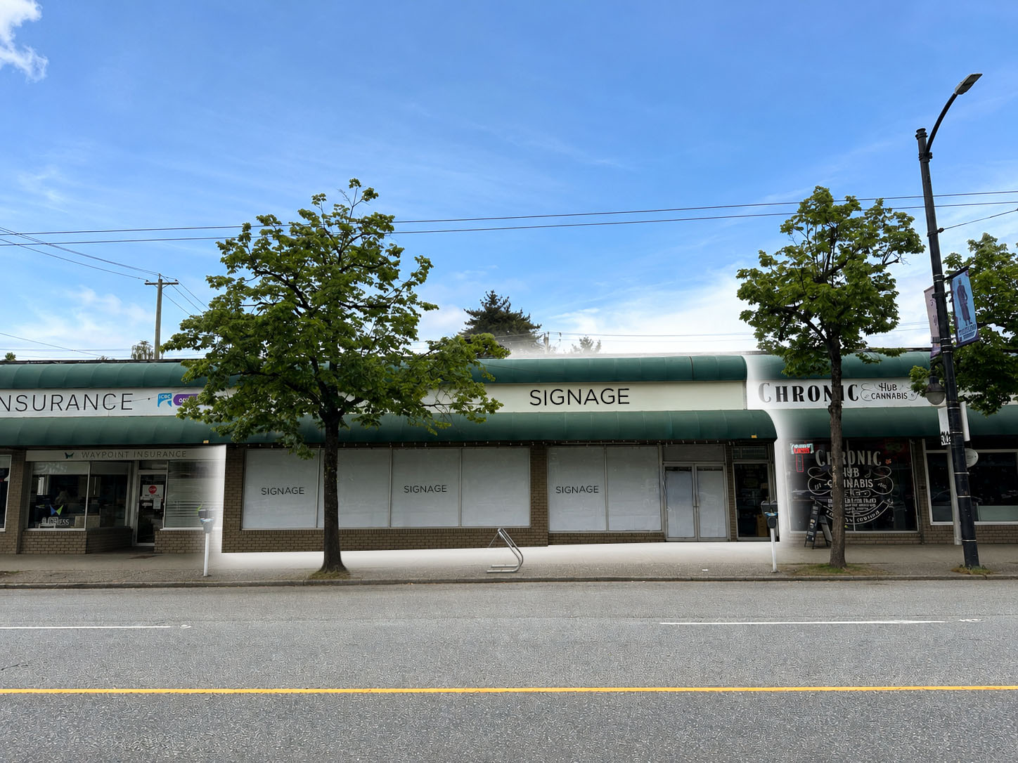 Retail space for lease on West Broadway Vancouver BC